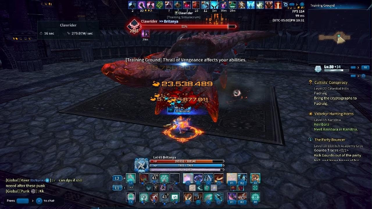 [Tera Console] 967 Ninja Training Ground DPS