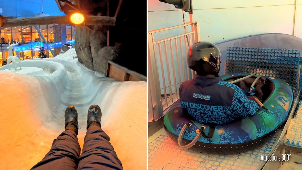 Ski Dubai | All the Rides & Bobsled inside Ski Dubai | Largest Indoor Ski & Snow Park