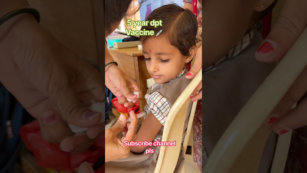 5 year girl given dpt vaccine 💉Intramuscular injection video!#shorts#vaccine#viral#newvideo#trend