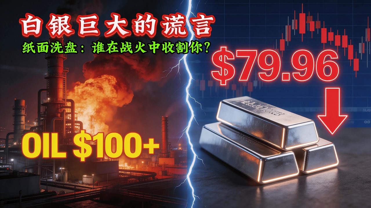 别被纸白银骗了！油价暴涨下的价格悖论：为什么说现在的白银是“生存资产”？#白银 #中东局势 #石油危机 #投资博弈 #金融真相 #美联储 #实物白银 #通货膨胀 #阿航观察室 #理财干货