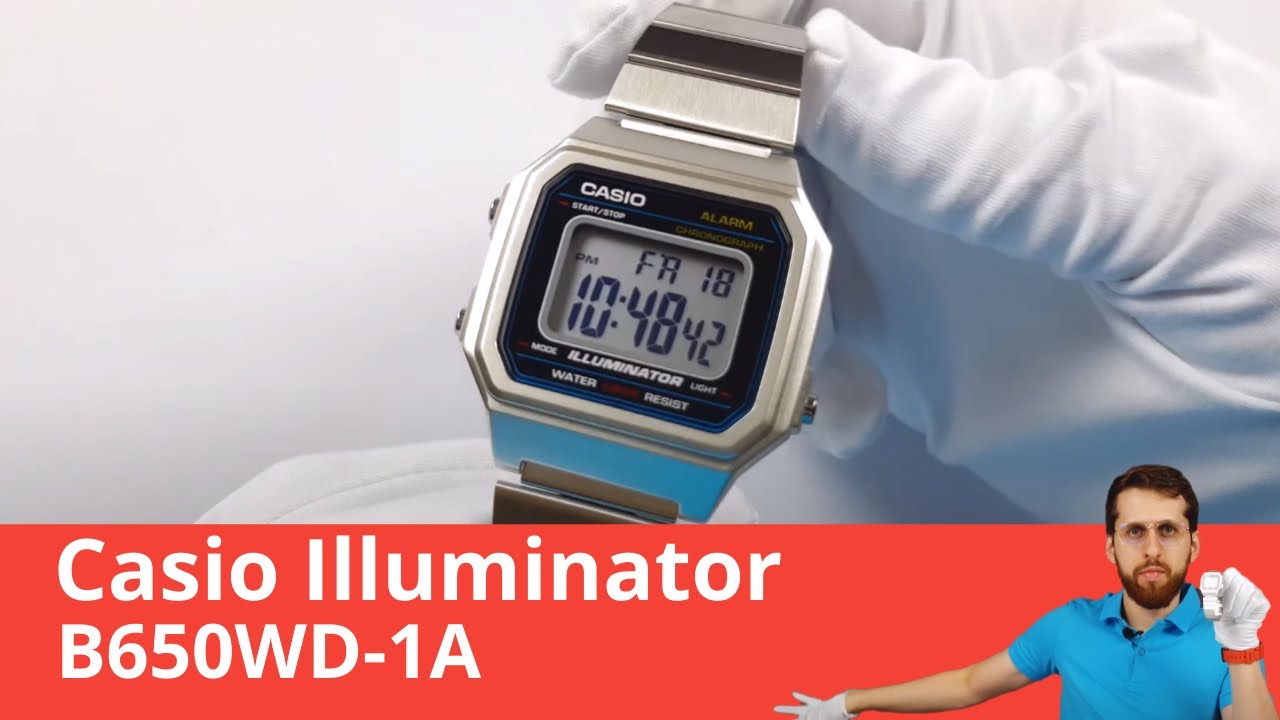Часы Casio Illuminator B650WD-1A (из к/ф Проект «Сила»). Обзор и настройка.