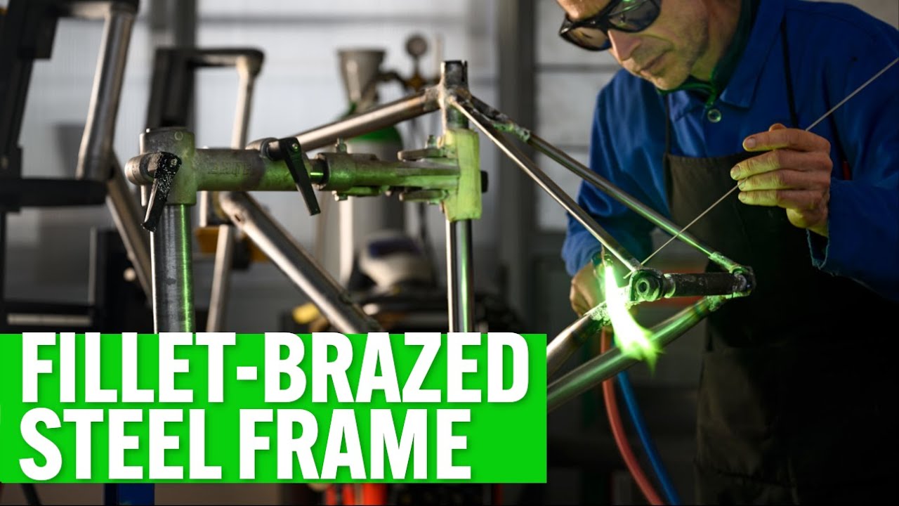 How a FILLET-BRAZED custom steel FRAME is made [Behind a Custom Steel Bike]