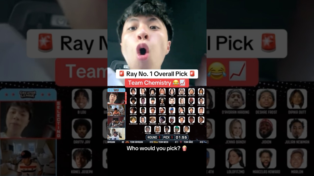 Ray makes FIRST draft pick of new season of Creator League 🍿