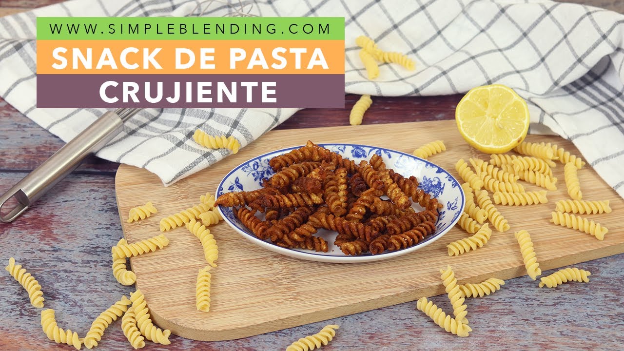 SNACK CRUJIENTE DE ESPIRALES DE PASTA MUY FÁCIL Y RÁPIDO | Aperitivo crujiente en freidora de aire