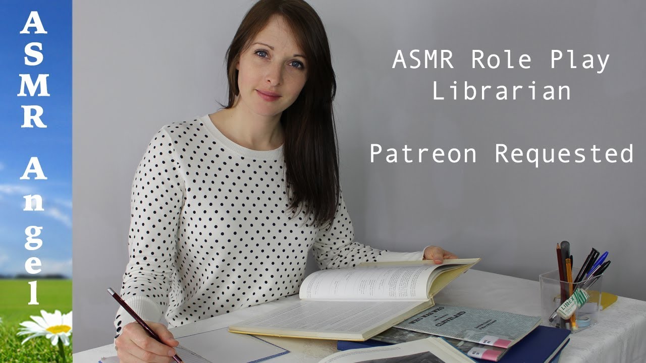 [ASMR] Librarian Roleplay - Page Turning, Whispering, Writing