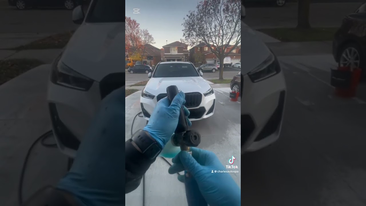 Decon wash on bmw x5 