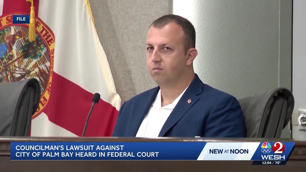 Councilman's lawsuit against city of Palm Bay heard in federal court