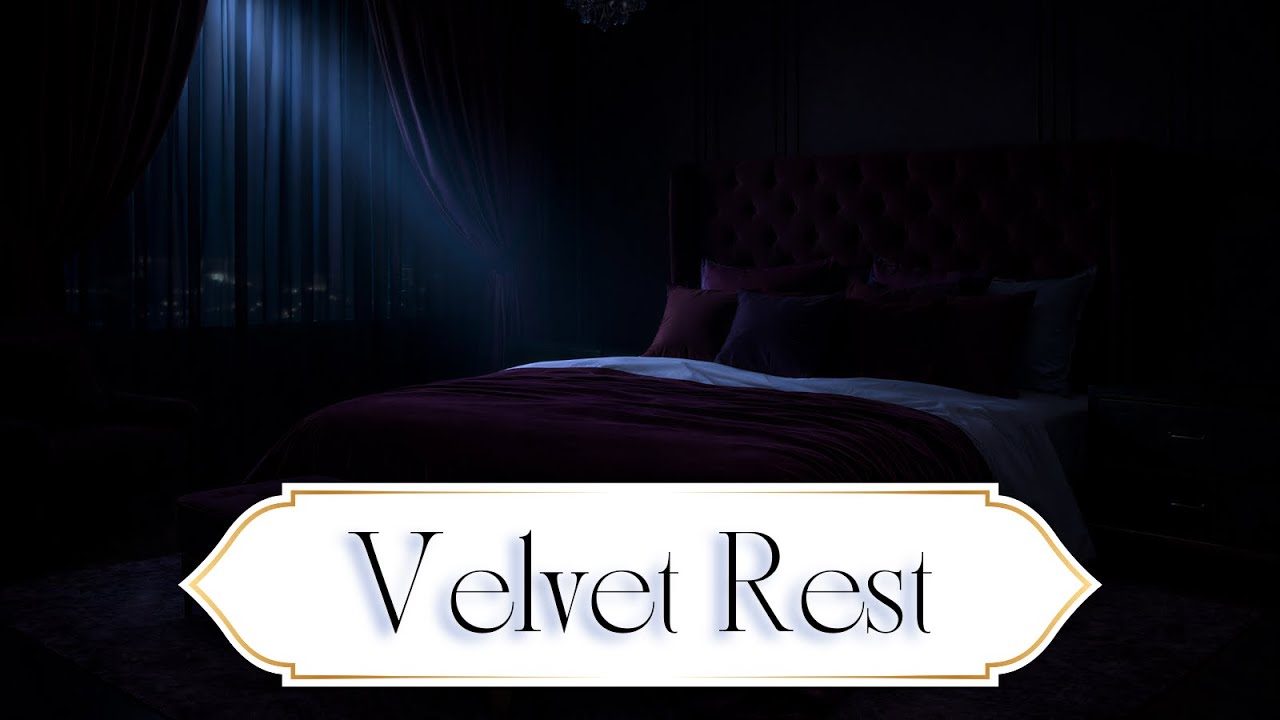 8 Hours of Deep Burgundy Night 🌑 | Dark Luxury Sleep Ambience for Rest & Calm