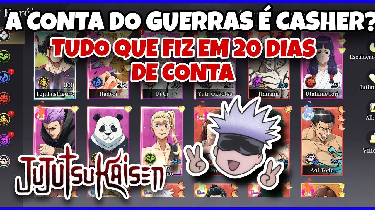 TUDO QUE FIZ NOS PRIMEIROS 20 DIAS DE CONTA NO REI DO JUJUTSU! CASHEI HORRORES? DESCUBRAM A VERDADE!