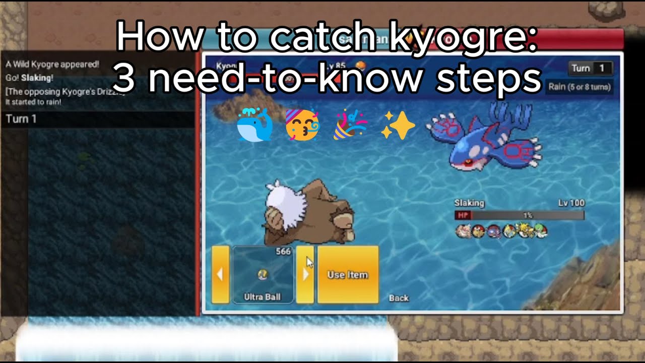 Poke Nexus - How to catch a KYOGRE🐳🥳🎉✨ (3 SIMPLE STEPS!)