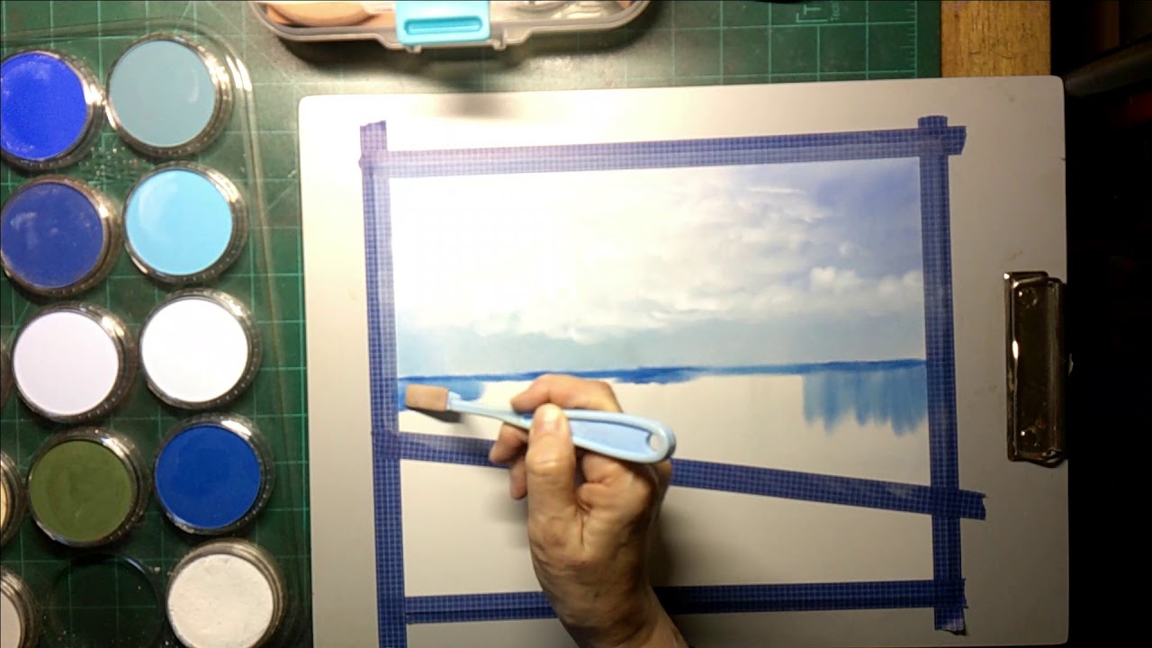 Pan Pastel Painting of Belle Aire beach