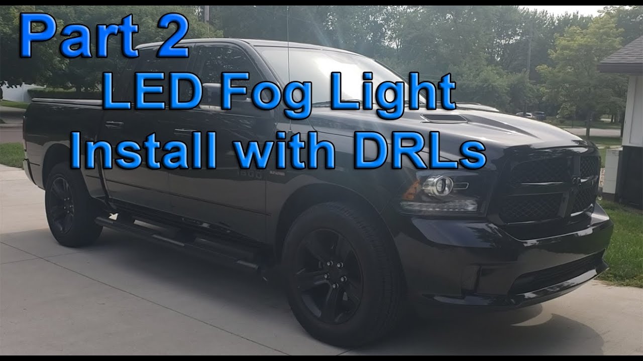 Part 2: LED Fog light install with DRLs