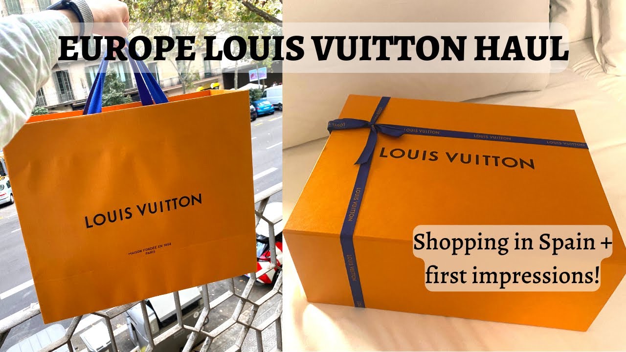 EUROPE LOUIS VUITTON UNBOXING + PRICE | LV Marelle Unboxing, First Impressions, Shopping in Spain!