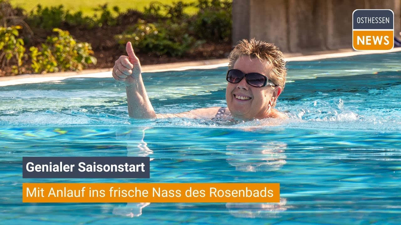 FULDA: Saisonstart im Rosenbad - mit Anlauf ins frische Nass