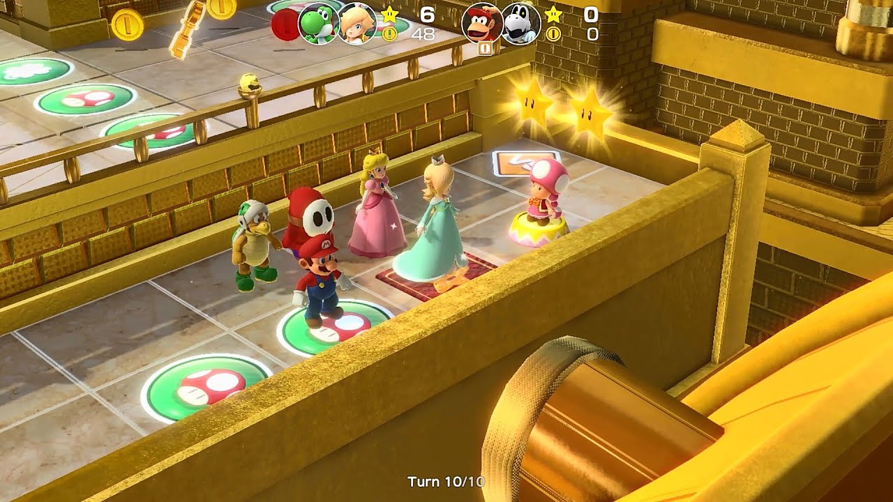 Super Mario Party Partner Party #2688 Tantalizing Tower Toys Yoshi & Rosalina vs Diddy & Dry Bones