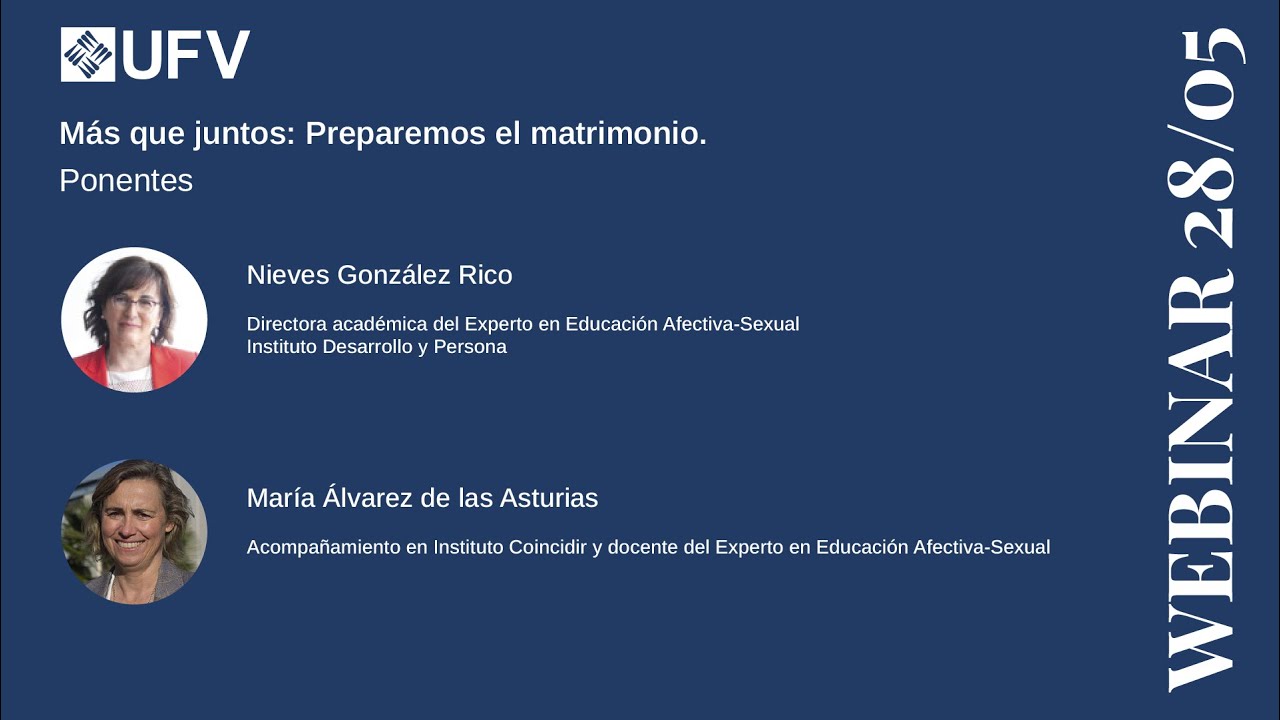 WEBINAR 28/05 - Más que juntos: Preparemos el matrimonio.