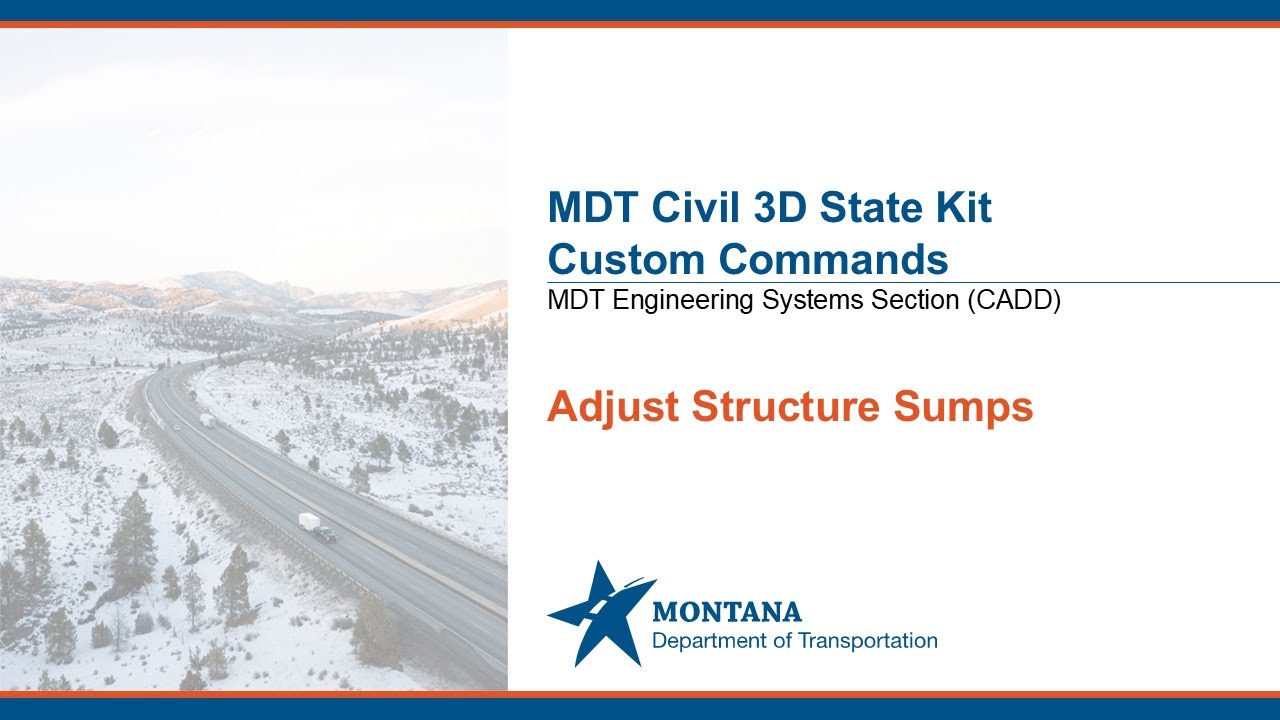 C3D - Adjust Structure Sumps