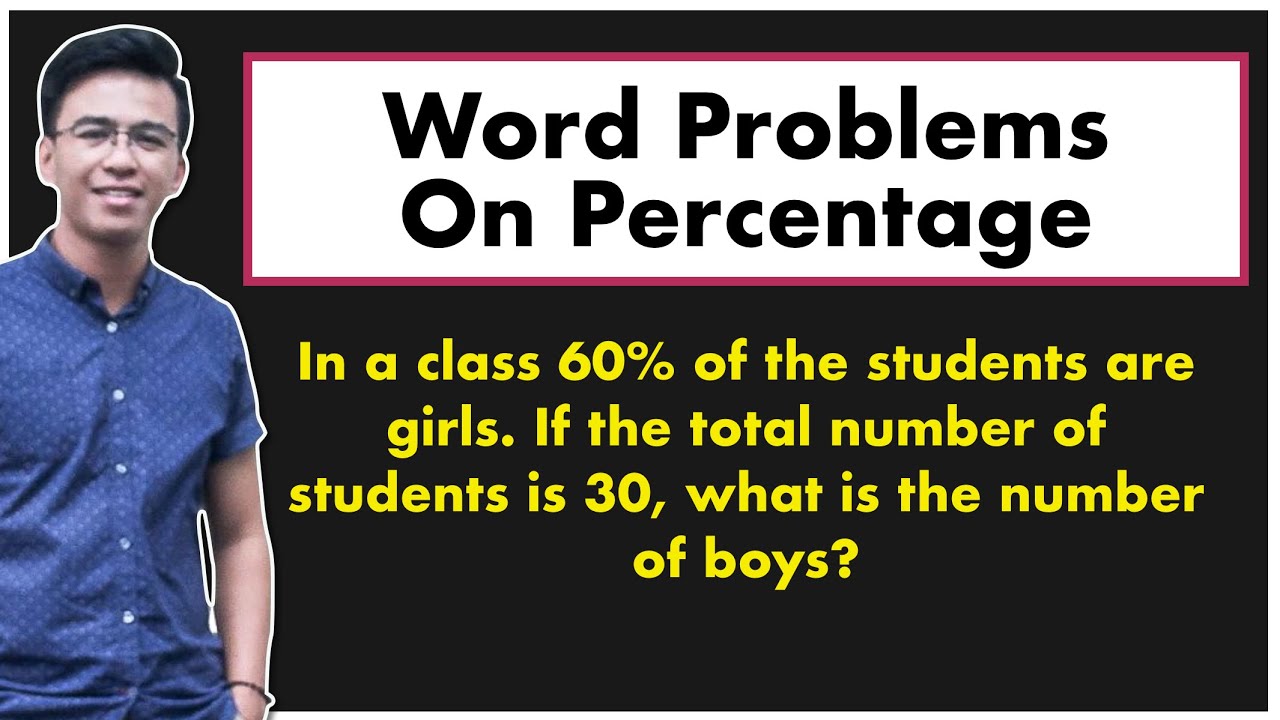 Solving Word Problems on Percentages | @MathTeacherGon
