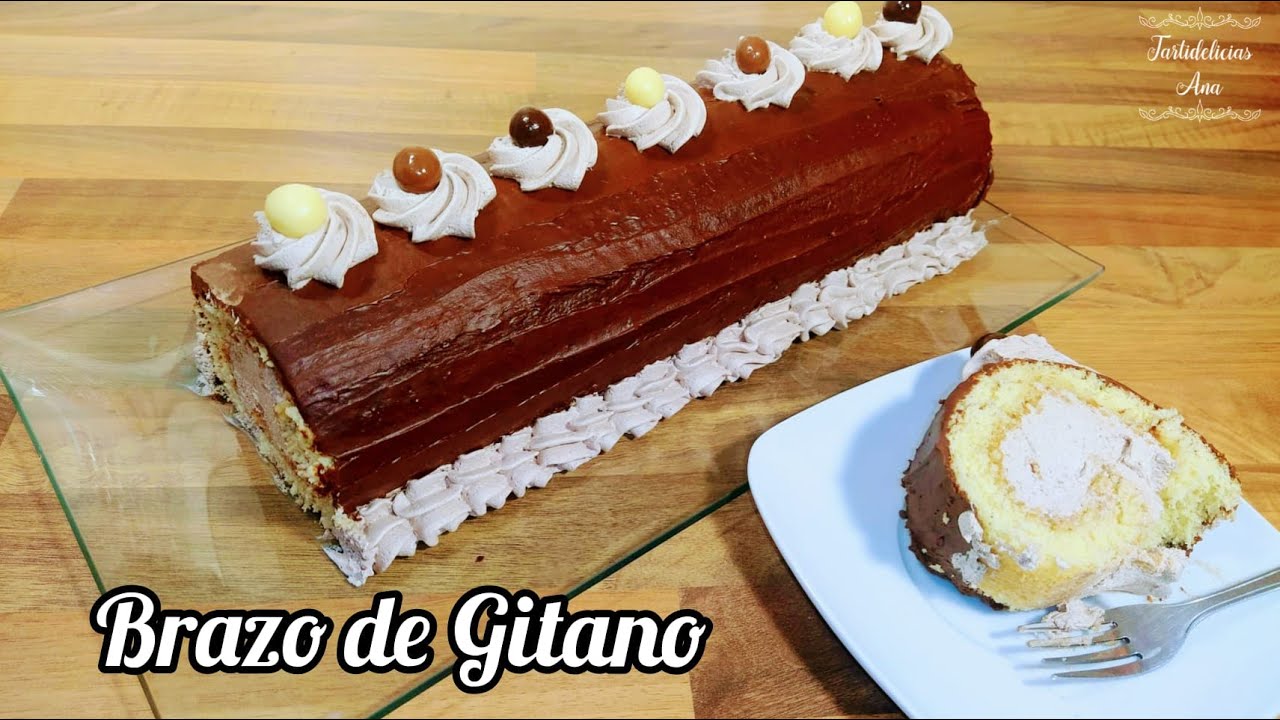 BRAZO DE GITANO DE TRUFA y CHOCOLATE | BRAZO REINA | PIONONO