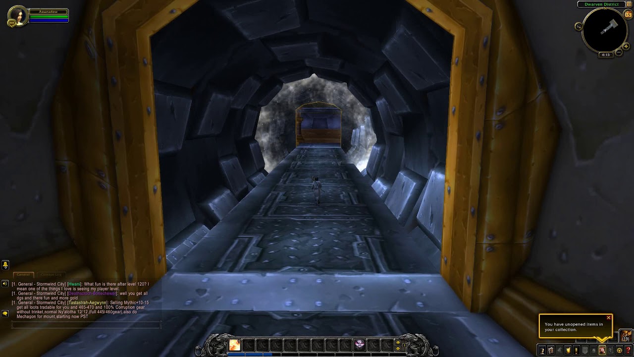 Deeprun Tram entrance location for both Stormwind City and Ironforge