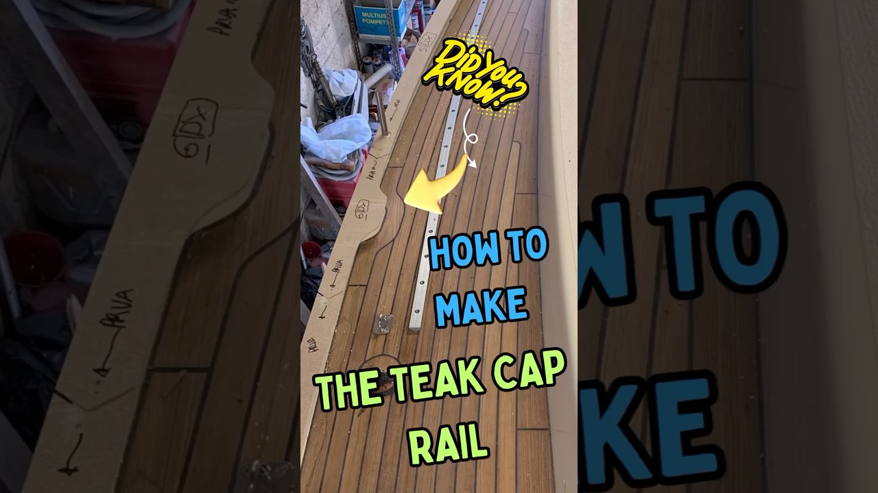 Crafting The Perfect Teak Capping Rail: Step-by-step Guide #sailboat