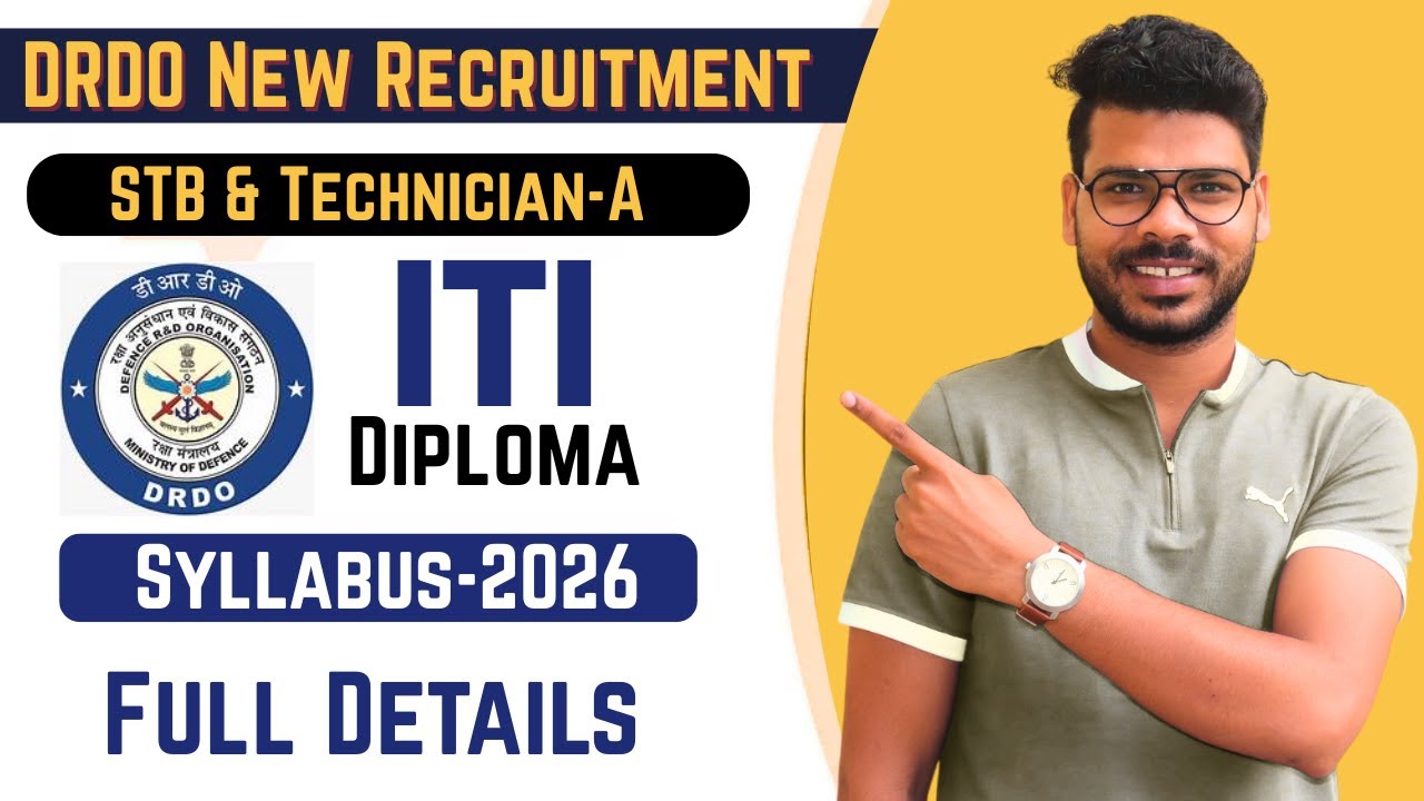 DRDO Ceptam 11 New Vacancy 2026 | STB & Technician-A Syllabus | ITI/Diploma के लिए Complete Guide