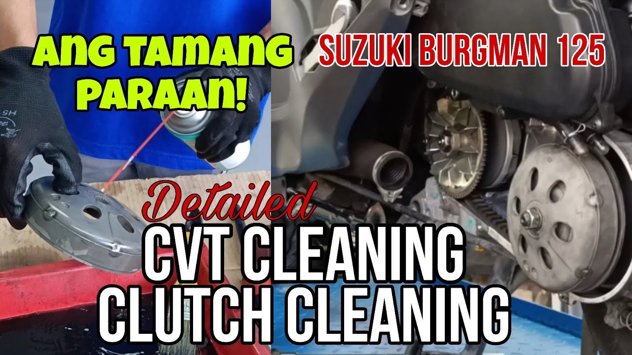 2023 CVT CLEANING | DETAILED STEP BY STEP SUZUKI BURGMAN 125 #suzukiburgmanstreet125 #cvtcleaning
