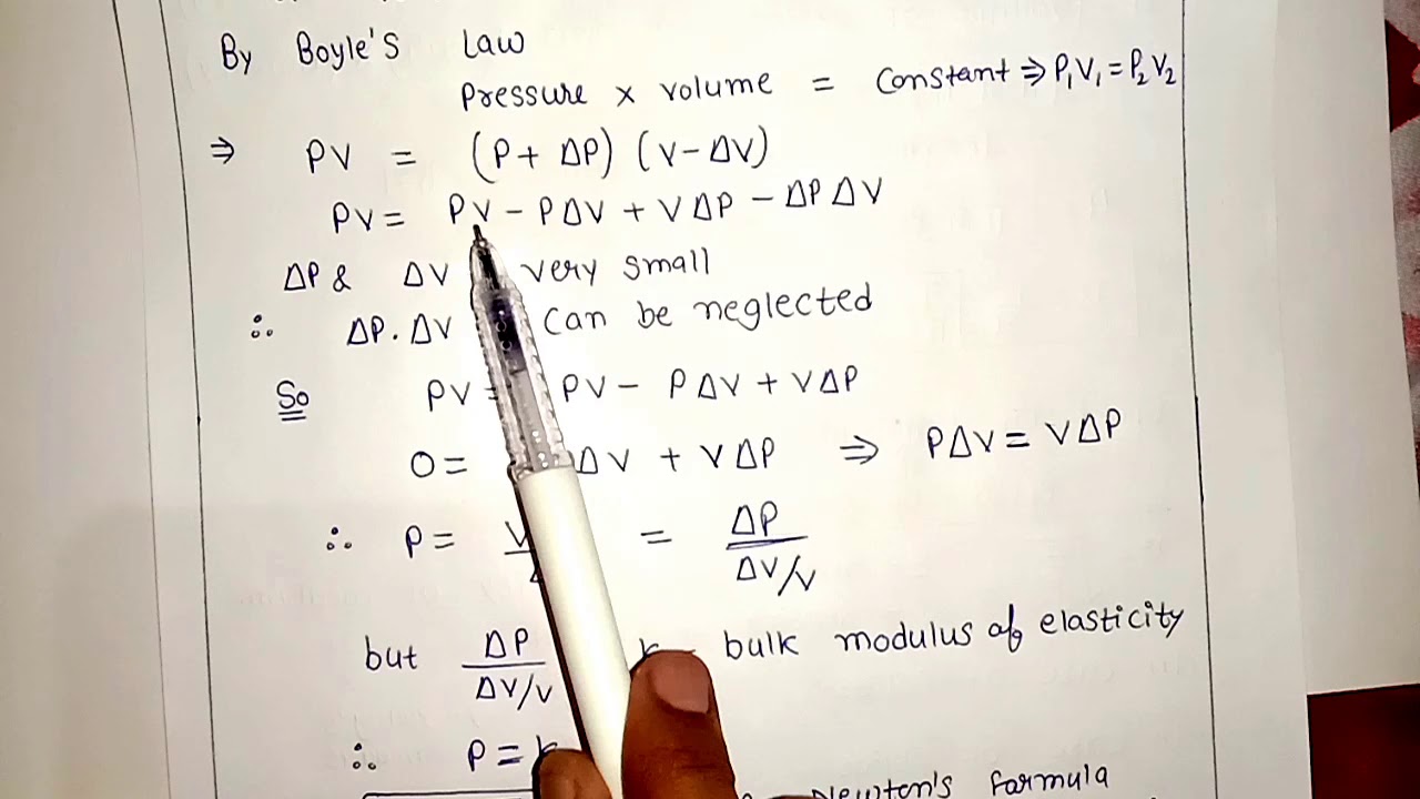 Newton Formula For Velocity of Sound || Laplace Correction || Speed of sound in air