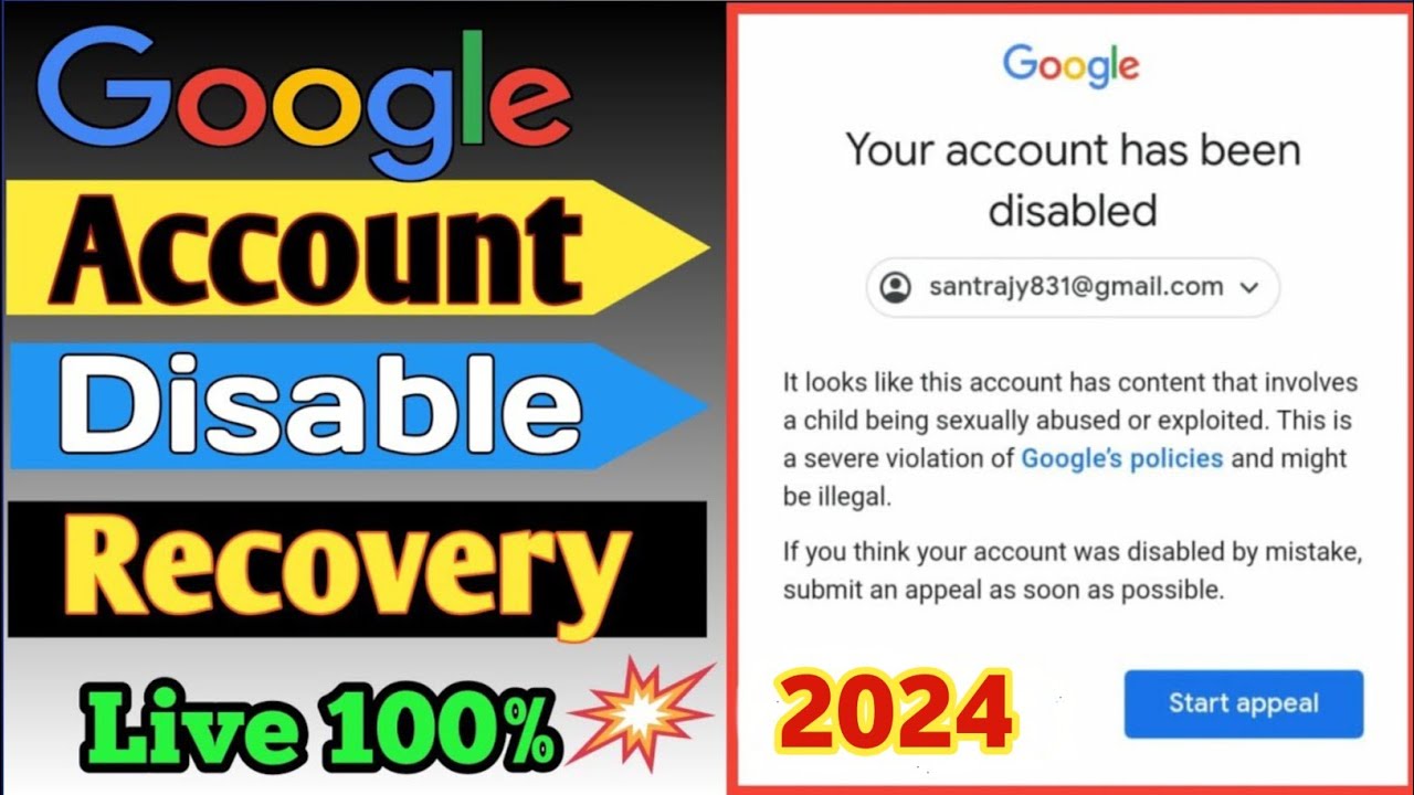 Как подать апелляцию и восстановить отключенный аккаунт Gmail | Отключение аккаунта Google