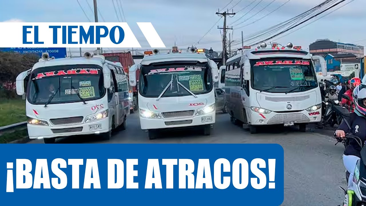 Conductores paralizan la calle 13 por inseguridad | EL TIEMPO