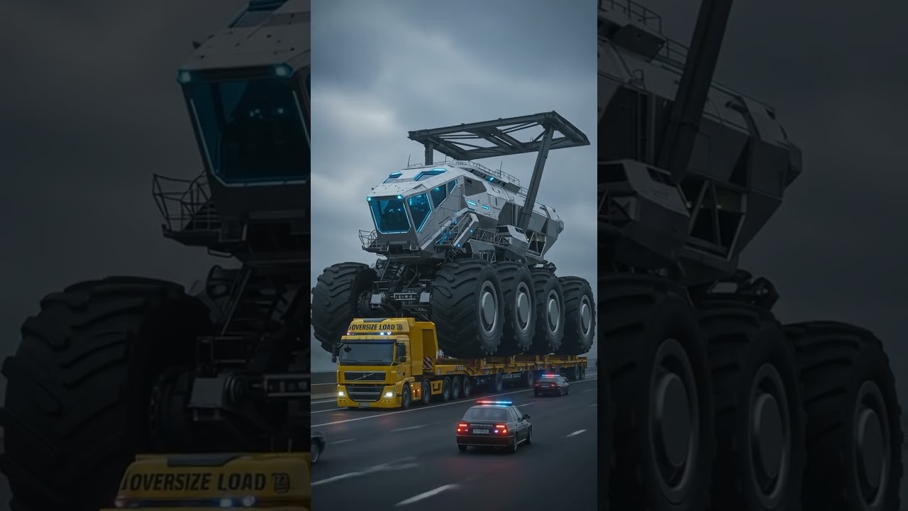 Modern robot truck.#automobile #tractor #dumptruck #robot #car #bigcar