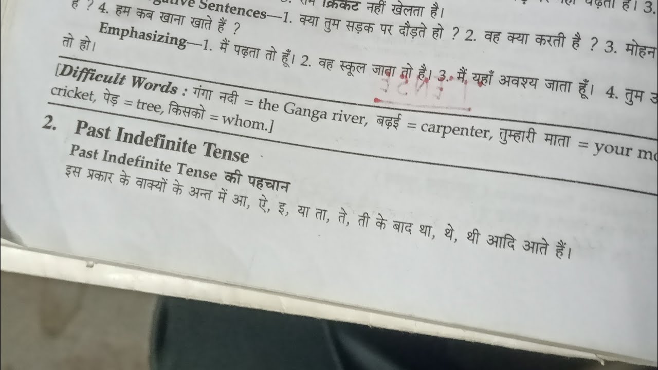 Class 9th English translation exercise 9 past indefinite tense sabhi ke liye upyogi