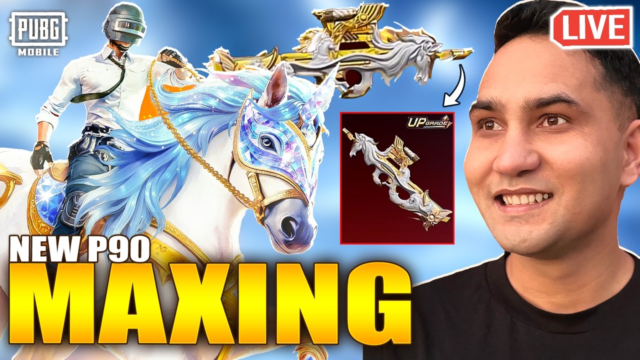 MAXING NEW GOLDEN PEGASUS P90 SKIN | NEW LUCKY SPIN CRATE OPENING