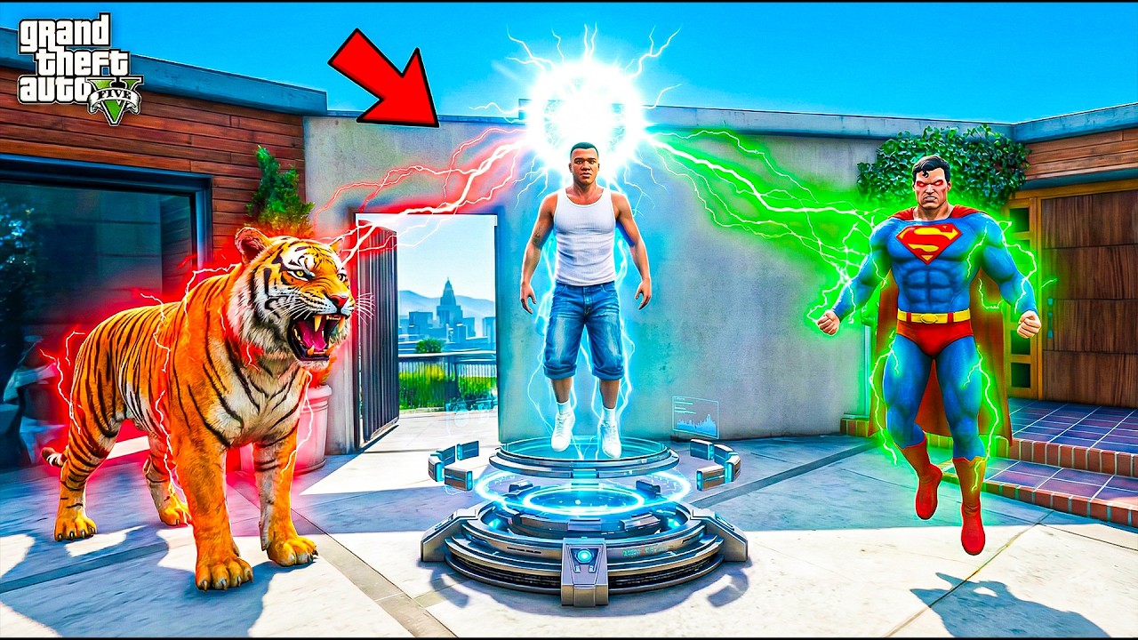 Franklin Turns Into Different Creatures Using a Soul Changer Machine ! (GTA 5 Mods)