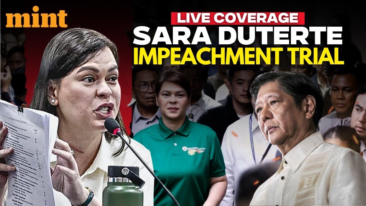 LIVE: Sara Duterte Impeachment Trial | Philippine Senate Hearing LIVE | Philippines News LIVE