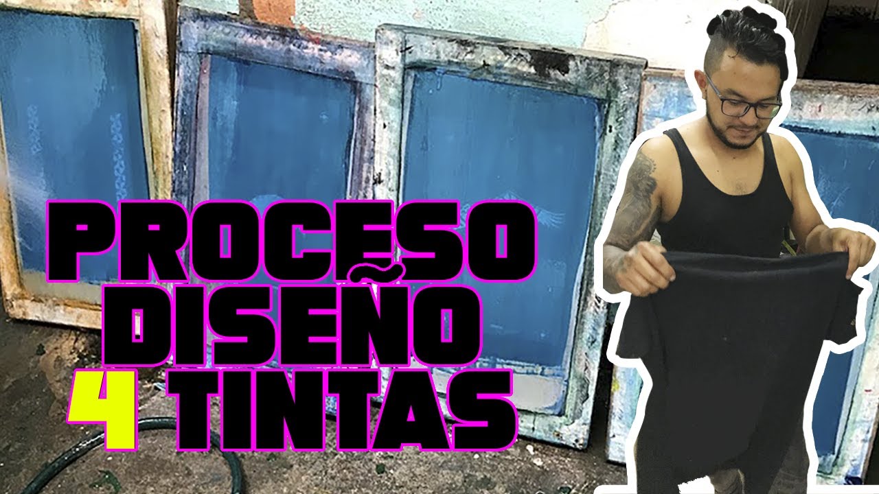 📸 TIPS DE COMO YO ESTAMPO EN PULPO 4 TINTAS. Diseño 4 colores. @INDOMABLESERIGRAFÍA 📸