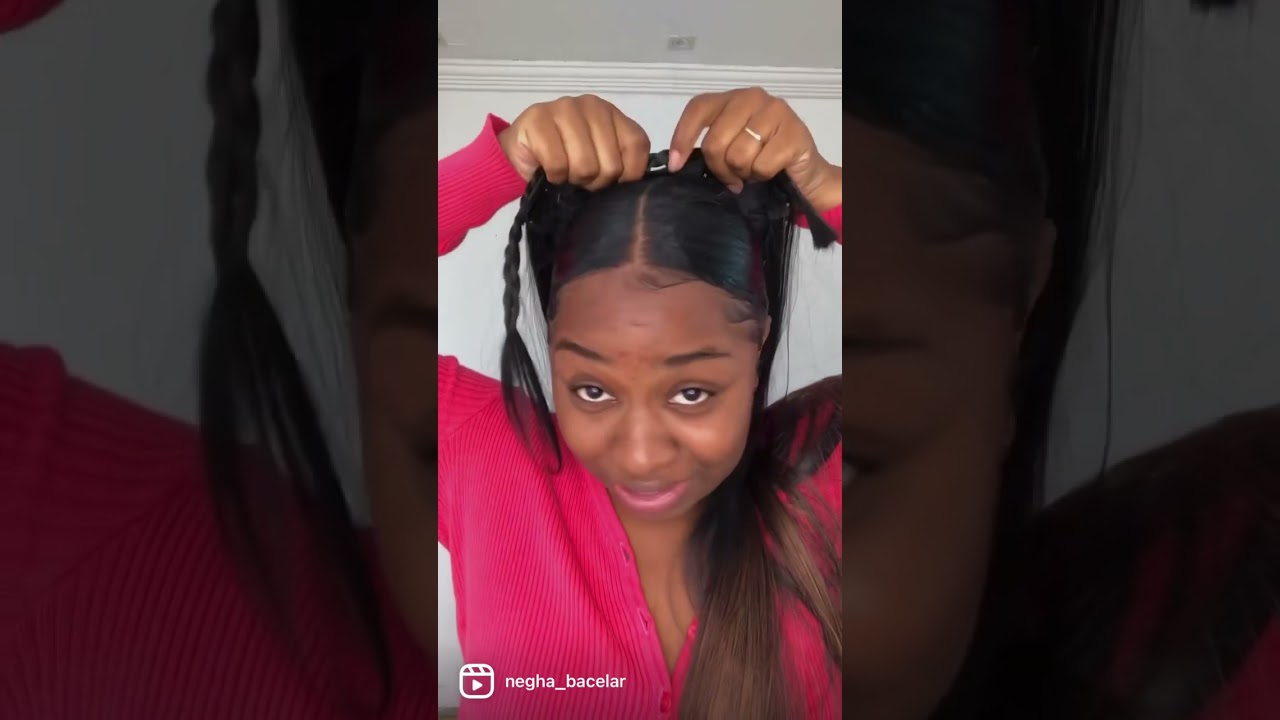 Penteado pr&aacute;tico 👌🏾#penteados #cabelo #transi&ccedil;&atilde;ocapilar #cabeloliso #humor