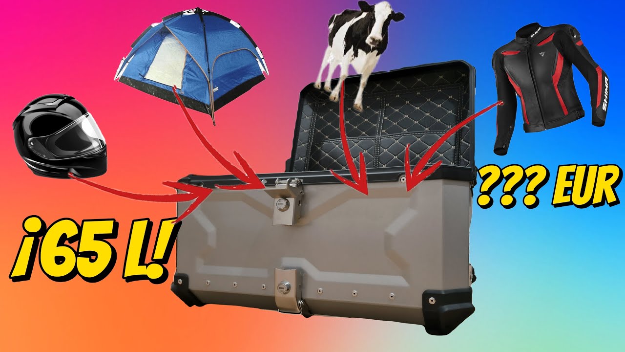 ¡El baúl más GRANDE y BARATO! 🧰 📦 Top case para moto. Review y opinión trás 2 meses de uso