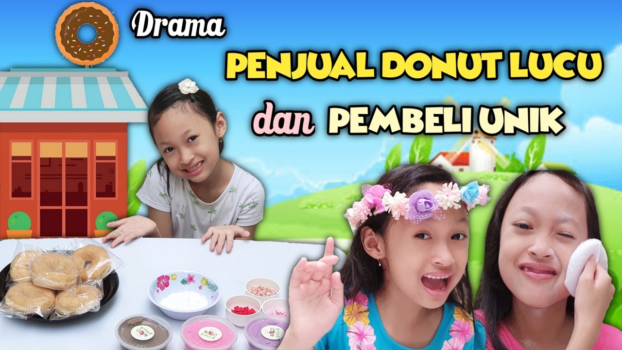 Aqilla Jadi Penjual Donat Lucu yang Beli Unik 😄 Drama Parodi Aqilla's Diary