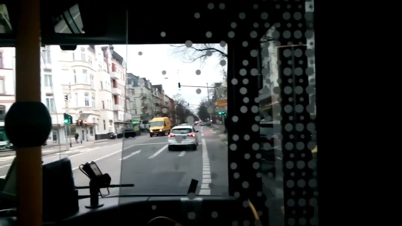 Mitfahrt in der Linie 27 der ESWE Verkehr von Wiesbaden Hbf bis August Bebel Straße, 05.03.2023
