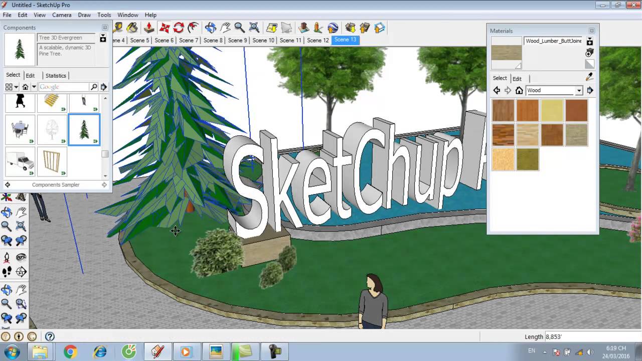 Sketchup Pro, Design Landscape part 1