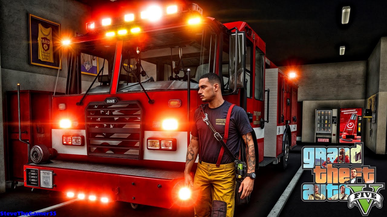 Playing GTA 5 As A FireFighter in GTA 5 ||Day 22|| GTA 5 Mod| 4K