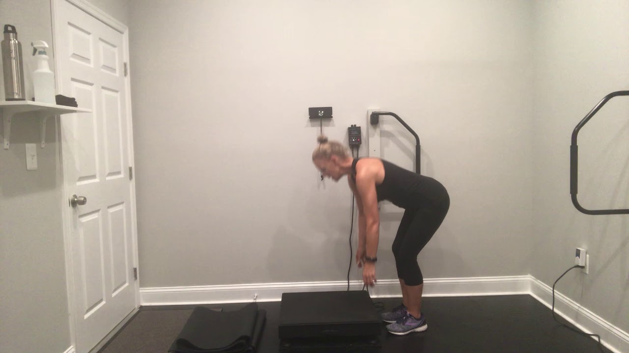 15 min. Vibration plate workout