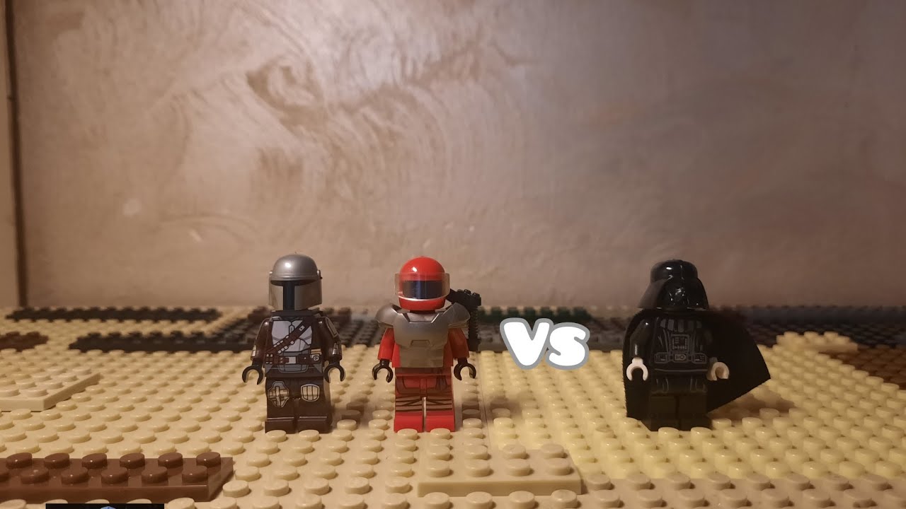 Lego дарт вейдер против стикмен и мандалорец 