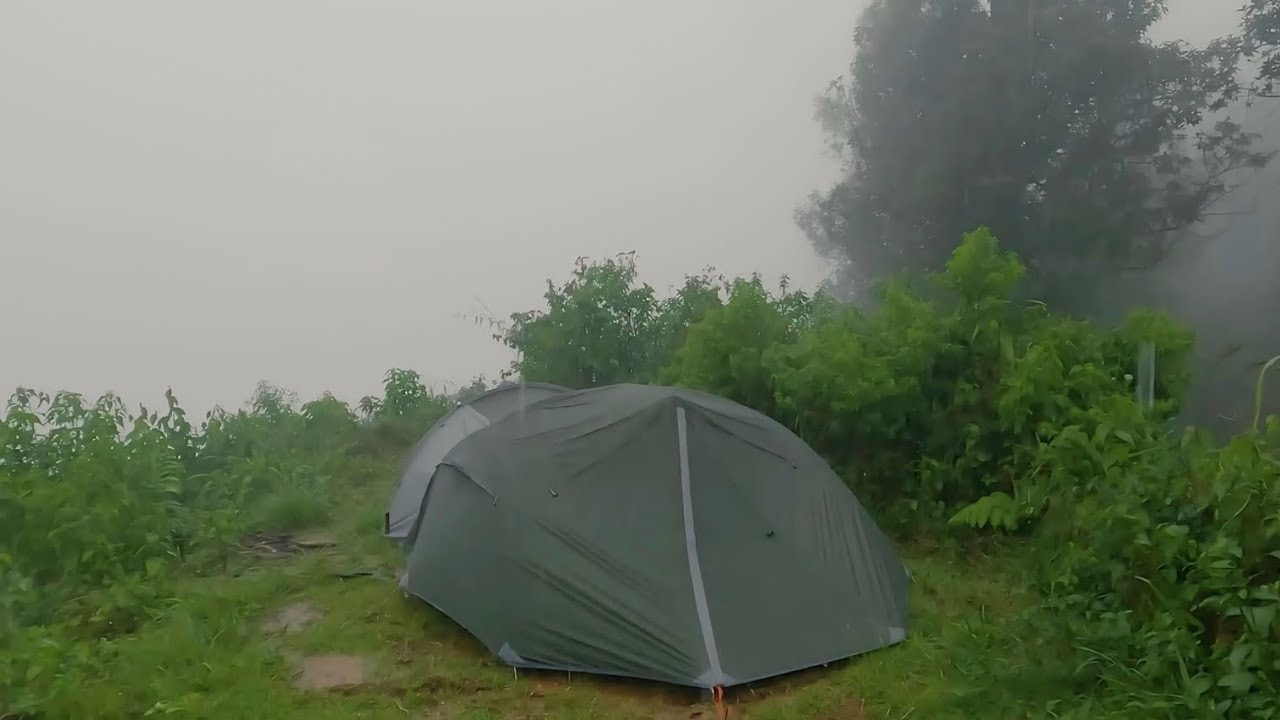 SUPER Heavy Rain‼️ Not Solo Camping in Heavy Rain‼️