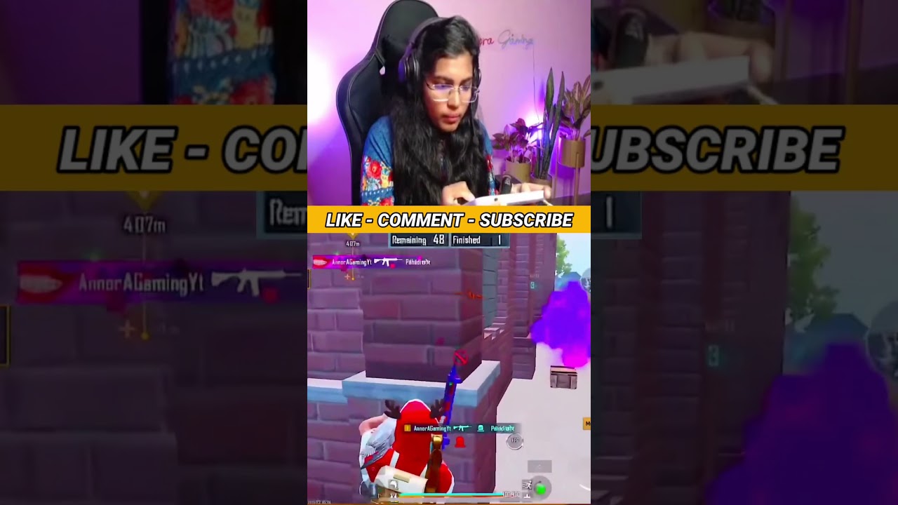 Panic 🫨 1vs3 Moment By Tamil Girl Gamer Annora Yt #bgmitamil  #pubgmobile #girlgamer ￼