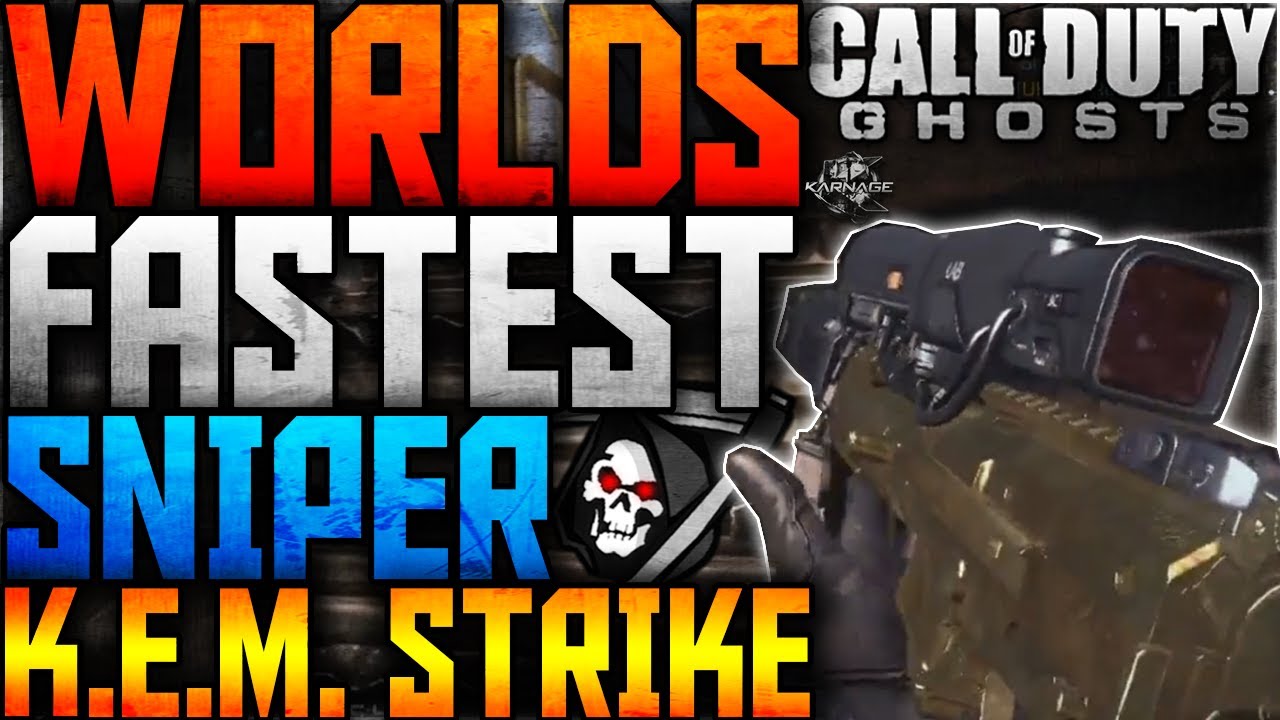 COD: Ghosts - WORLD'S FASTEST SNIPER KEM STRIKE - 61 SECOND 