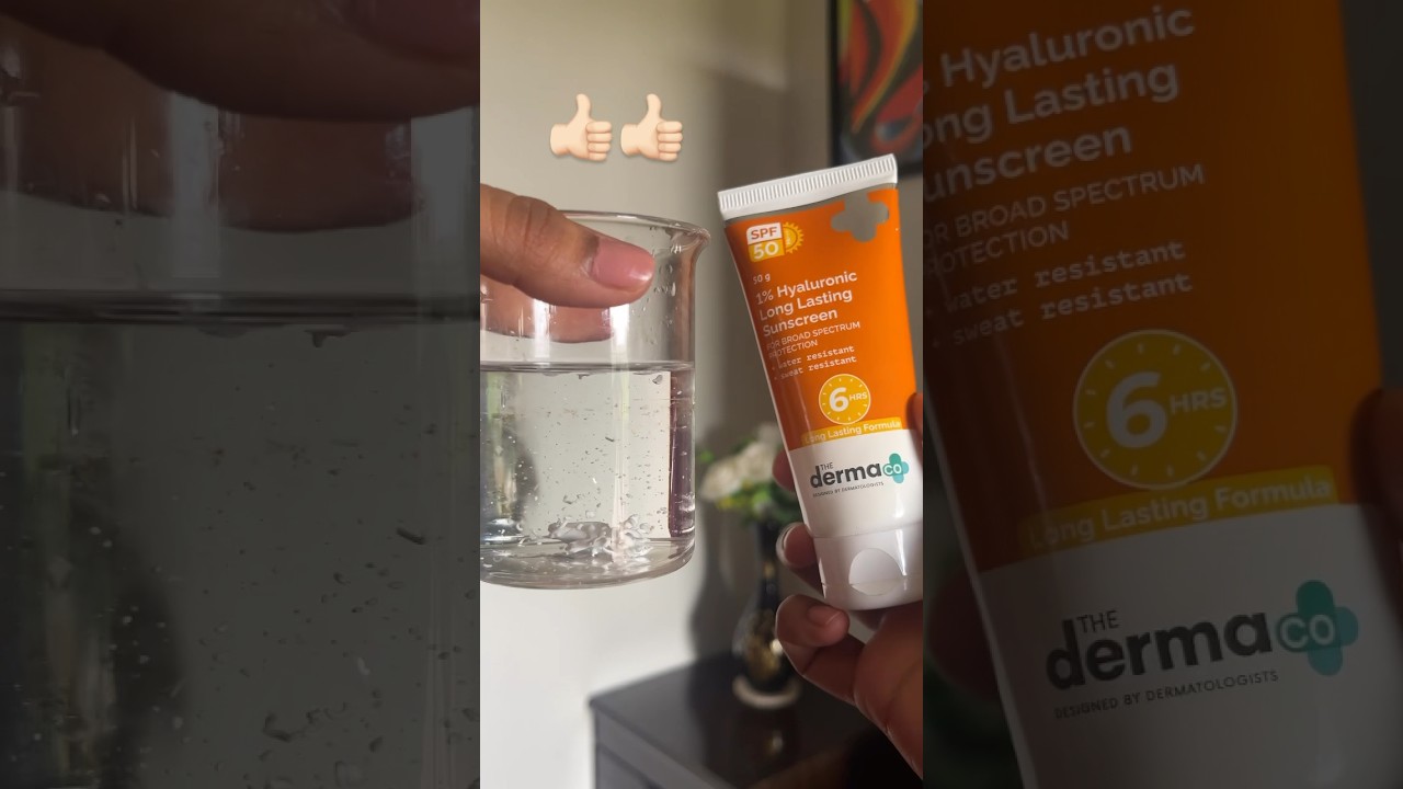 Come let's test which sunscreens are water resistant😌 #sunscreen #spf #waterresistant #shortvideo