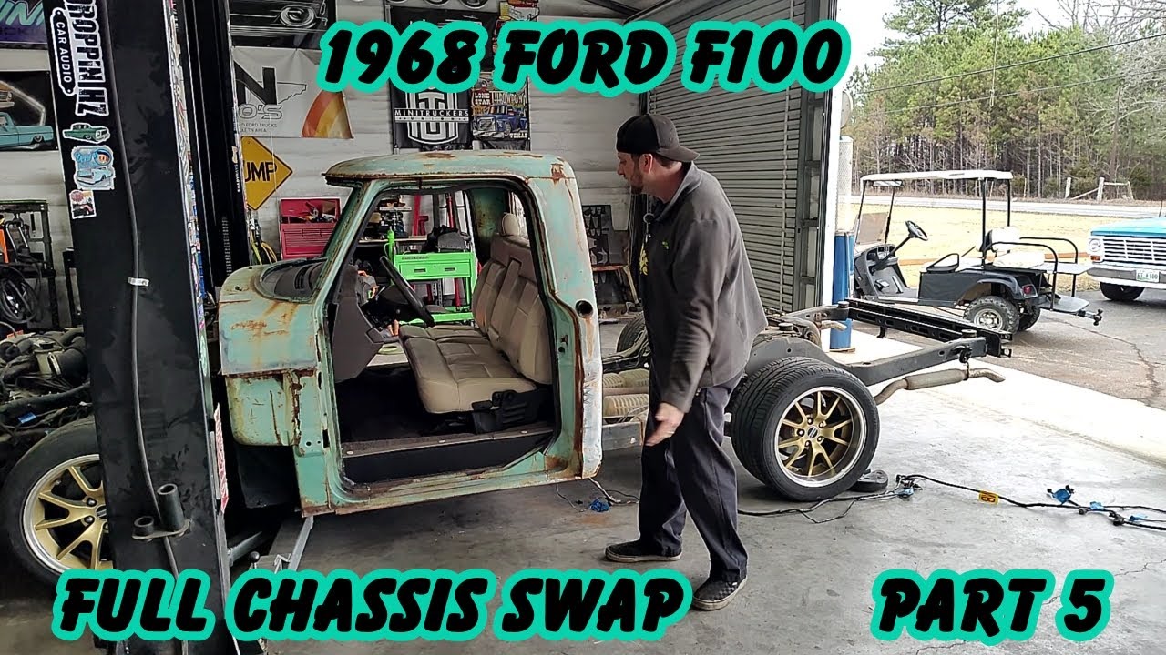 1968 Ford F100 Full Chassis Swap with a Mercury Grand Marquis Part 5
