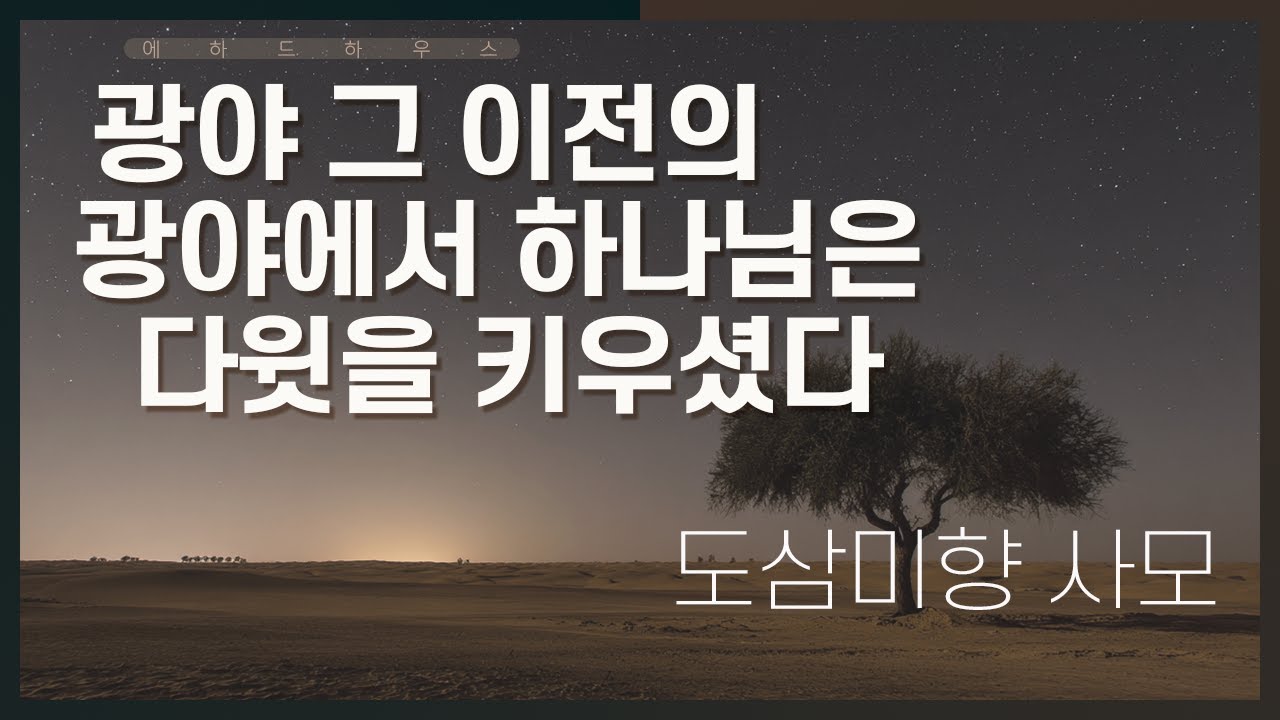 거룩한 질투로 다윗의 광야의 영성을 질투하십시오 | 우리의 삶 한가운데 영적인 광야, 주님과의 밀실을 만들고 그 속에서 다윗처럼 온 삶으로 하나님을 받들 수 있기를